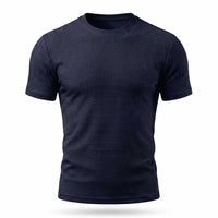 Arden - Ultrabequemes Herren-T-Shirt mit Rundhalsausschnitt - Mitternachtsmarine / S